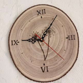 Baumscheibenuhr Pusteblume