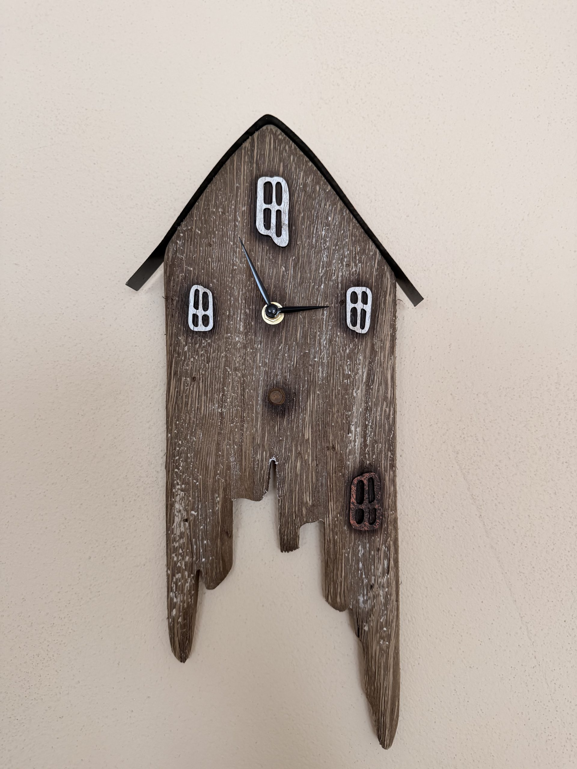 Rustikale Uhr Wandbild
